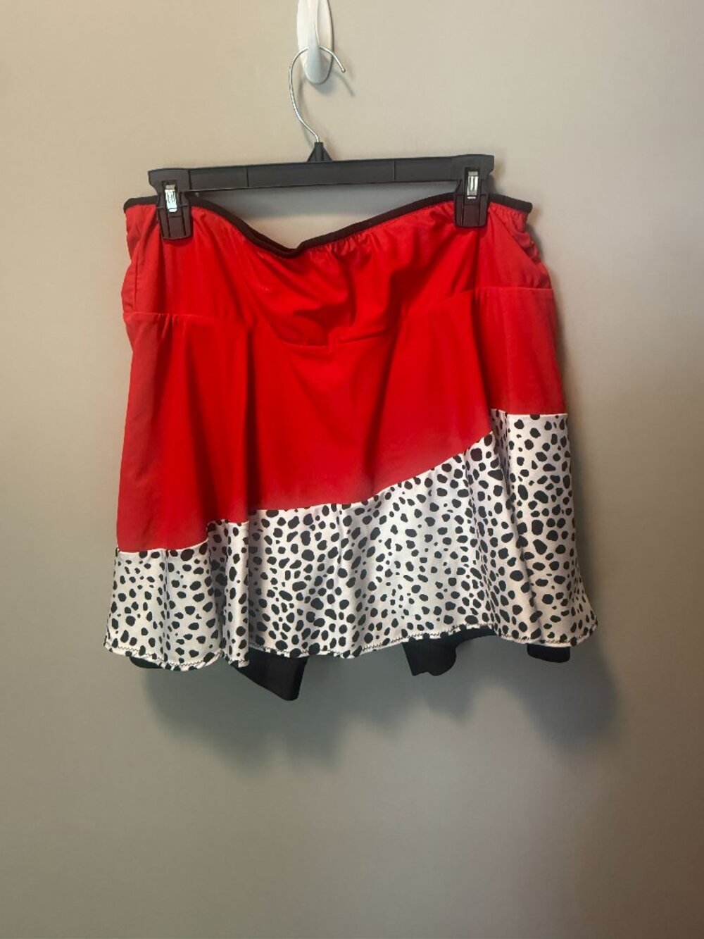 Bolder Athletic Wear - Sparkle Skirts - Running Skirt - Red and Dalmatian XXL